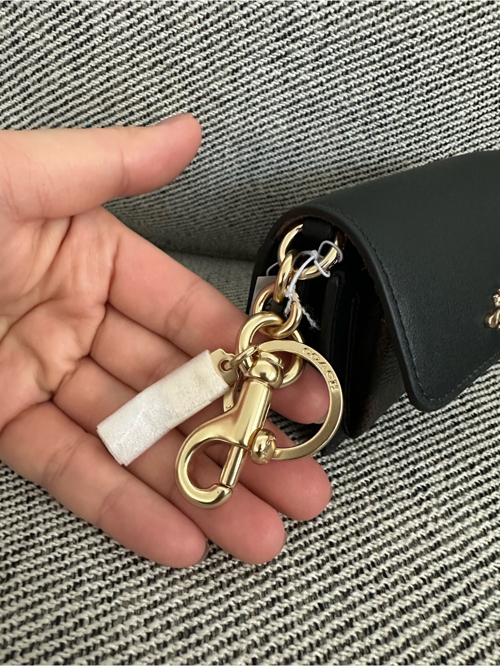 Coach Mini Klare Bag Charm In Signature Canvas CBK69 NWT - Picture 7 of 8